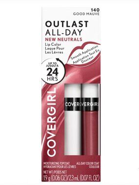 CoverGirl Outlast All Day Lip Color 140 Good Mauve NIB 24HR